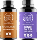 幸せで健康なHippieは流れの更年期サポートによって行きます及び地上にされた圧力救助