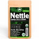 ネトルティー - 8Oz(REAL WILD HARVEST) | 100%USDA 認定オルガニック | ルーズリーフ(Urtica Dioica aka Sting Nettle) カット&シフテッド