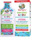 お子様向けMaryRuth Organic Multivitamin | シュガーフリー | 液体ビタミン | 免疫サポートサプリメント | 認知健康・総合ウェルネス | USDA オーガニック | ヴィーガン | GMO | 14 サービング