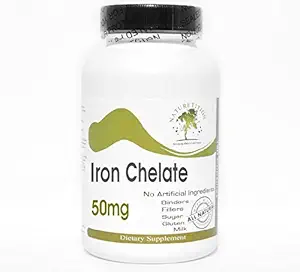 鉄のキレート50mg   100のカプセル - 添加物無し  Naturetitionの補足