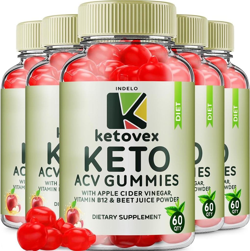 (5パック) Ketovex Keto BHB Gummies 高度な式、Ketovex BHB 体重管理 ACV Gummies レビュー、Ketovex ACV Keto Vex BHB Gummy Gomitas Ketosis、Ketovex Gummies、B12 (300 Gummies)