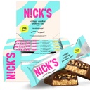 ニックのプロテインバークリスピークッキーチョコレート、ハイプロテイン、低カロリー、低炭水化物、ケトフレンドリースナックなし追加砂糖(マルチパック12バーx 50g)、クリスピークッキー風味