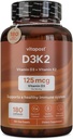 D3K2 | D3 K2 ビタミン K とビタミン D をカルシウム・バイオパリンと組み合わせる D3およびK2は健康な骨、中心及び筋肉を補います | 180のカプセル