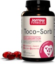 Jarrow Formulas® Toco-Sorb 心臓血管の健康と脳機能サポート、高吸収式、Tocotrienol-TocopherolコンプレックスとビタミンE、60 Softgels、30日の供給