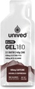 Unived Elite Gel 180-2:1 ベータアランナイン&エッセンシャル電解物とシンプル&コンプレックスカルブの比率 - 持久力アスリートランナー&サイクリスト - 180kcal - ダブルエスプレッソ - 100mgカフェイン - 6パック