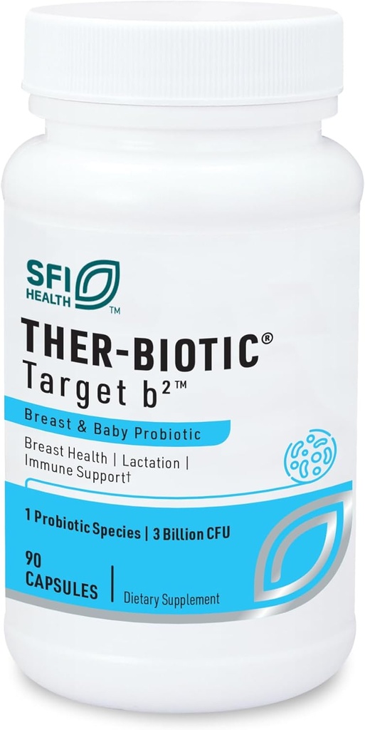 KlaireLabs SFI健康Ther-BioticターゲットB2授乳サポートのための授乳サプリメント - Lactobacillus Fermentum Probiotic - 健康で快適な授乳(90カプセル)を促進する