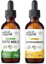 ワイルド&オーガニックGotu Kola Tincture 2 fl oz & Ashwagandha Tincture 2 fl oz