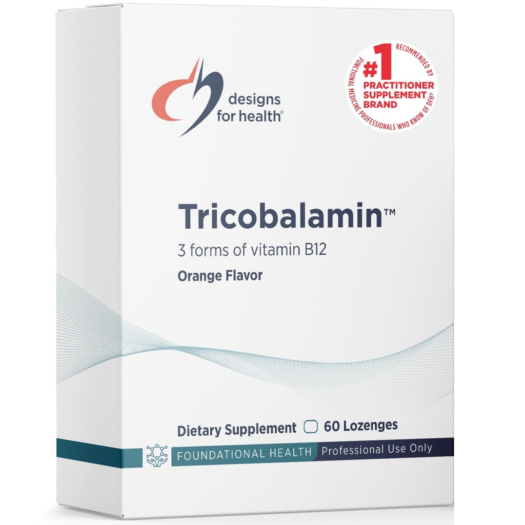 健康のための設計 B12 Tricobalamin Lozenges - 3000mcg の三重 B12 の Methylcobalamin、Adenosylcobalamin + Hydroxocobalamin - 自然なオレンジ味(60 Lozenges)が付いている速い分解のタブレット