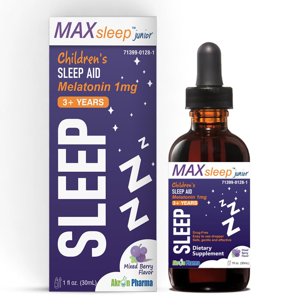 マックス・スリープ・ジュニア・フォー・キッズ - Melatonin Sleep Drops for Sweet Dreams