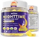 Melatonin 10mgのガミー、大人のための夜時間のMetabolismのガミー、残っている間押しつぶして下さい余りを細くして下さい、マグネシウム、Ashwagandha、5-HTP、GABA、100%の薬剤と健康なZzzsを、自由に促進して下さい