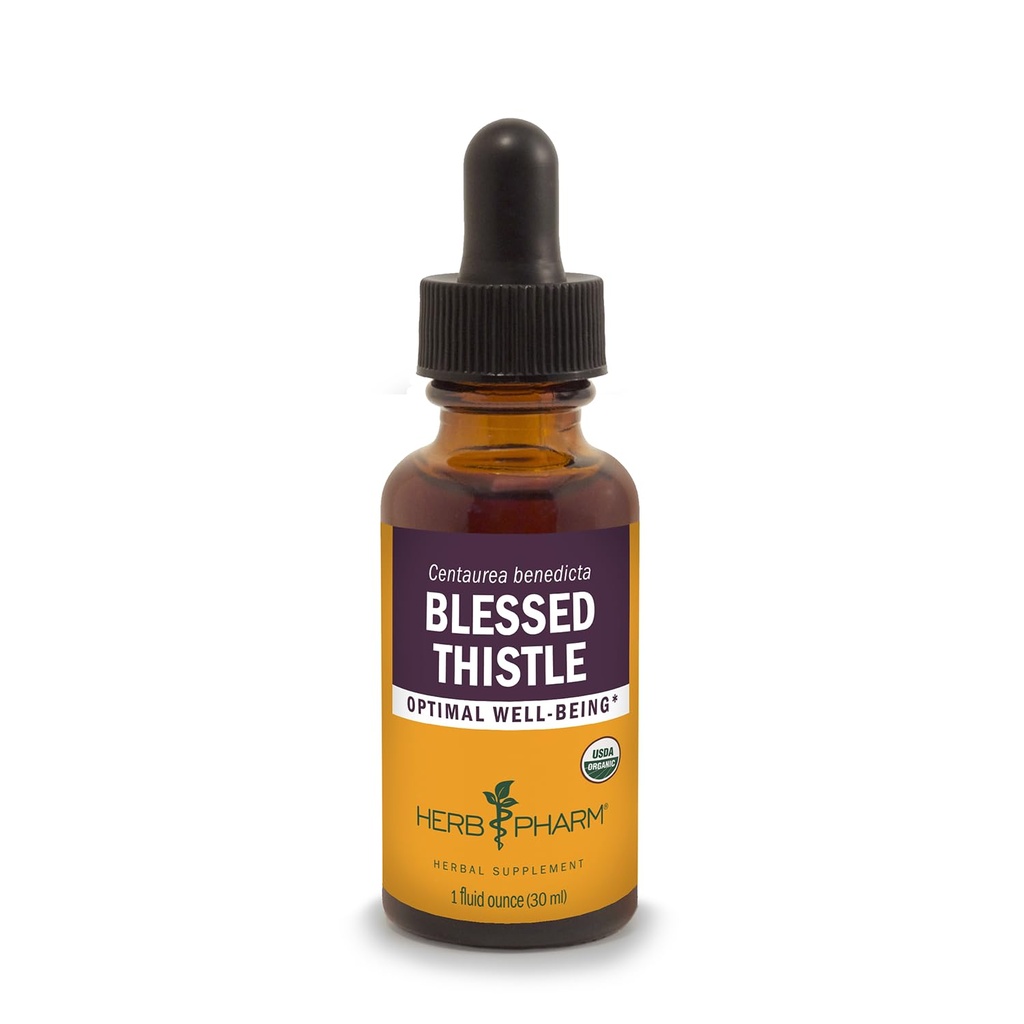 Herb Pharmは有機性Blessedのこのtleの液体のエキス- 1のOunceを証明しました
