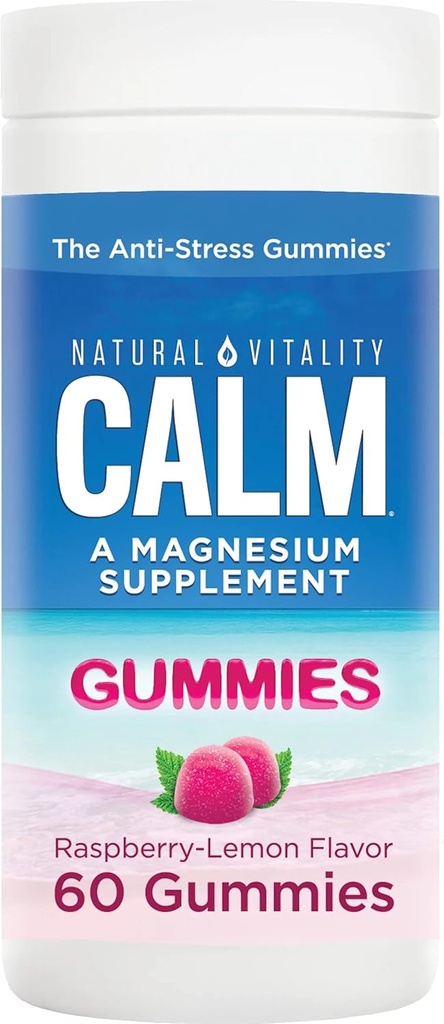 jogi Calm Gummies, Magnesium Supplement, Raspberry-Lemon Flavor,Convenient, Delicious Gummies: Natural Vitality Calm Gummies for Adults Have Great-Tasting Raspberry-Lemon Flavor 60 Gummies