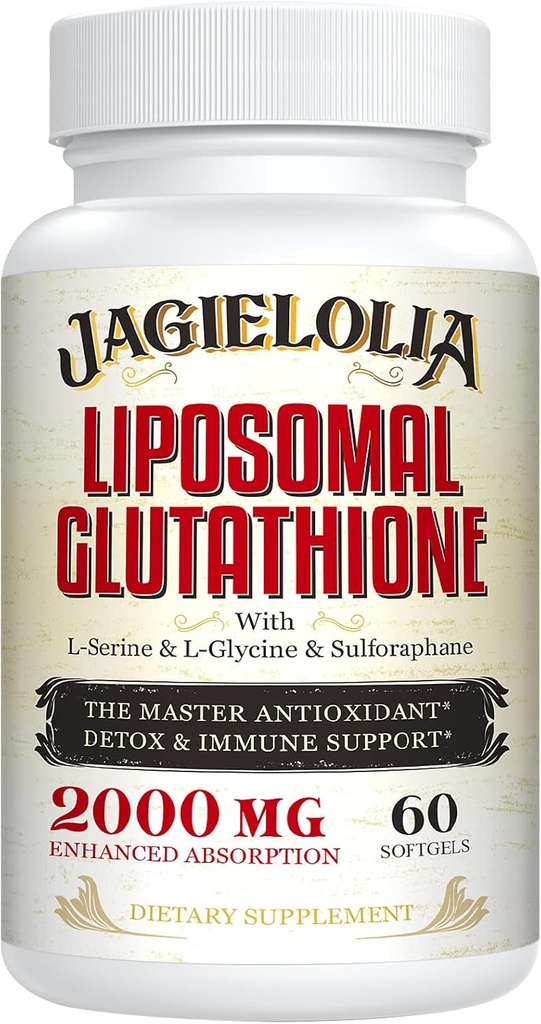 L-Serine、L-GlycineおよびSulforaphaneのLiposomal Glutathione 2000のmg-吸収を高める活動的なL-Glutathioneの独特な公式-マスターの酸化防止剤、解毒及び免疫剤  60のSoftgels