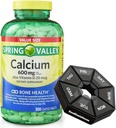 春 - バレーカルシウム600mg +ビタミンD 20 mcg - 週刊ピルオーガナイザーGoodDealsHouse - 骨の健康補助食品タブレット