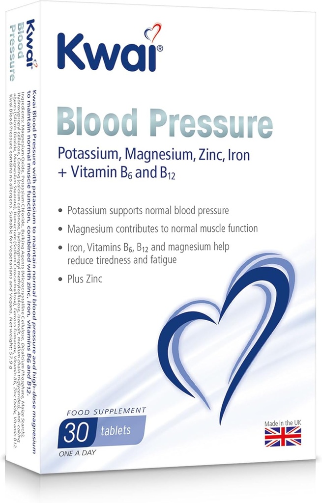 カリウム、マグネシウム400mg +ビタミンB6およびB12 - 30のタブレット