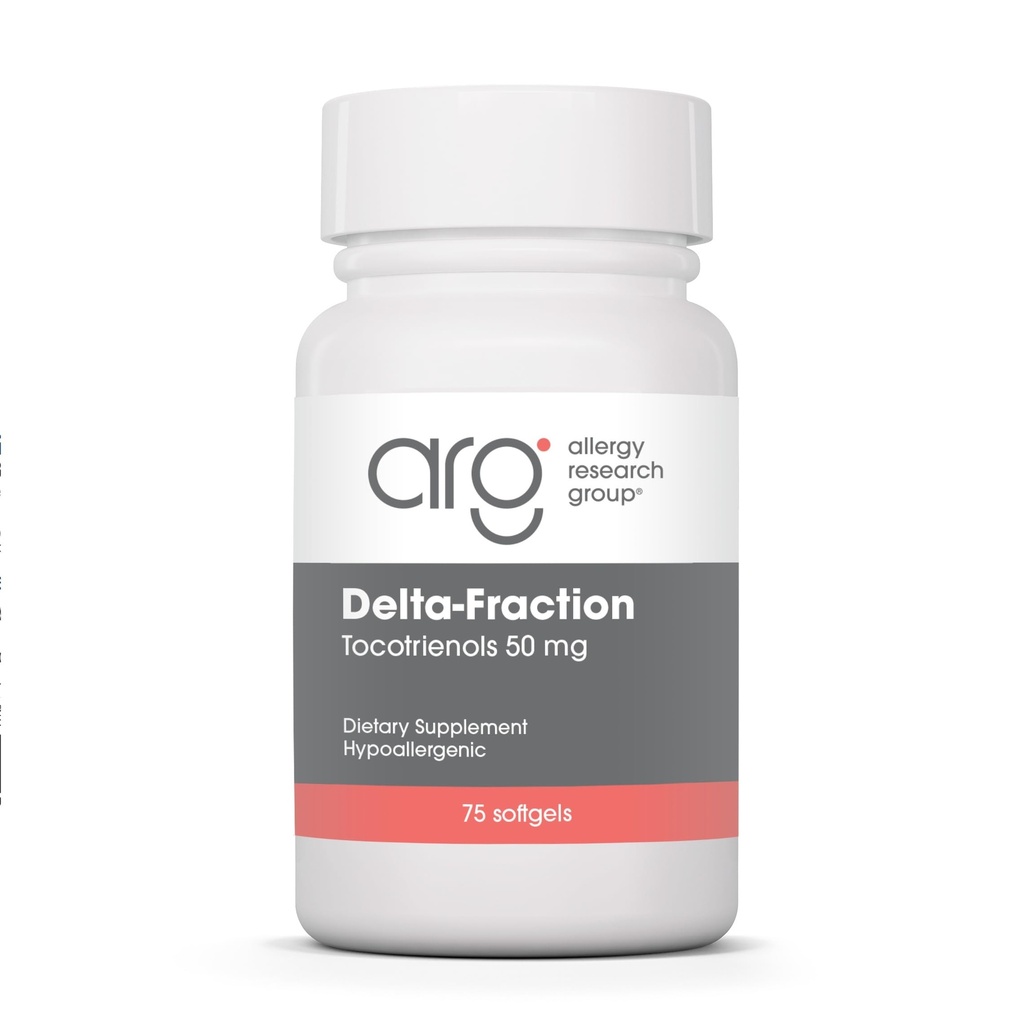 アレルギー研究グループDelta-Fractionトコトリエンオールサプリメント - 50 mgビタミンE、Anatto、Gamma、Tocotrienolsのみ、トコフェロールフリー、ハイポアレルゲン、Softgels - 75カウント