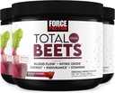 FORCE FACTORの総ビートのスーパーフードのビートの根の粉3パック、循環、血の流れ、硝子酸化物、エネルギー、持久力、スタミナ、心血管の健康の補足、90のサービングを支えます