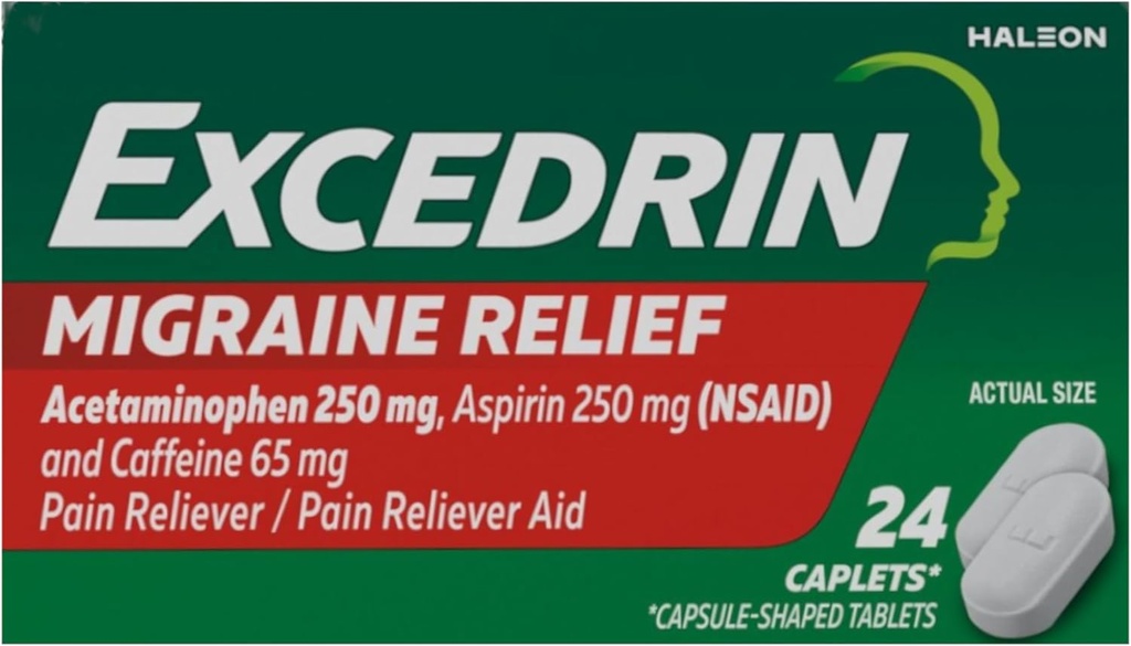 Excedrin Migraineの痛みのRelieverの小冊子24のea (3のパック)