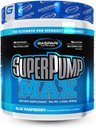 Gaspari栄養SuperPump MAX、究極のプレワークアウトパウダー、持続エネルギープレワークアウト、ニトリ酸化物ブースター、筋肉の成長、回復&電解液補充(40サービング、ブルーラズベリーアイス)