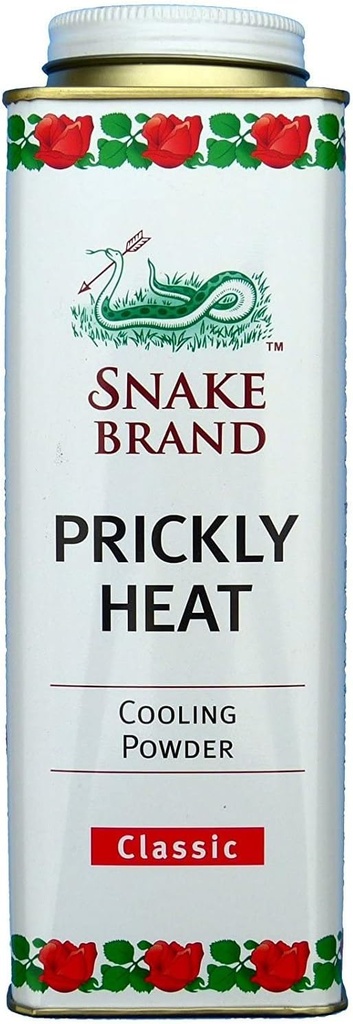 Snakeのブランドの毎日の使用のためのPrickly熱冷却の粉-反Chafing、熱Rashの救助、古典的な原物のにおい(9.9 Oz/280g)