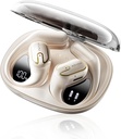 開いた耳のヘッドホーンのEarbudsの無線- 5.4 LEDのデジタル表示IPX7が付いているBluetoothの耳芽は、無線ヘッドホーンの接触制御空気伝導のステレオの音を18.2mmの運転者80Hの再生時間防水します