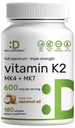 DEAL SUPPLEMENT ビタミン K2 サプリメント 600mcg, 180 ココナッツオイル Softgels | フルスペクトラム 高吸収 MK-7 & MK-4 フォーム | 骨, 関節, 免疫サポート – 非GMO