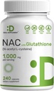DEAL SUPPLEMENT NAC サプリメント (N-アセチル Cysteine) 削減グルタチオン、240 カプセル - 免疫健康、肺、肝機能に対する抗酸化支援