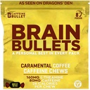 80mgカフェイン&160mg L-テアニンフォーカス強化エネルギー咀嚼(40サービング) - Neuroscience Backed Nootropic Stack、メンタルアクティ&認知サポート | キャラメルフラップ風味脳弾丸