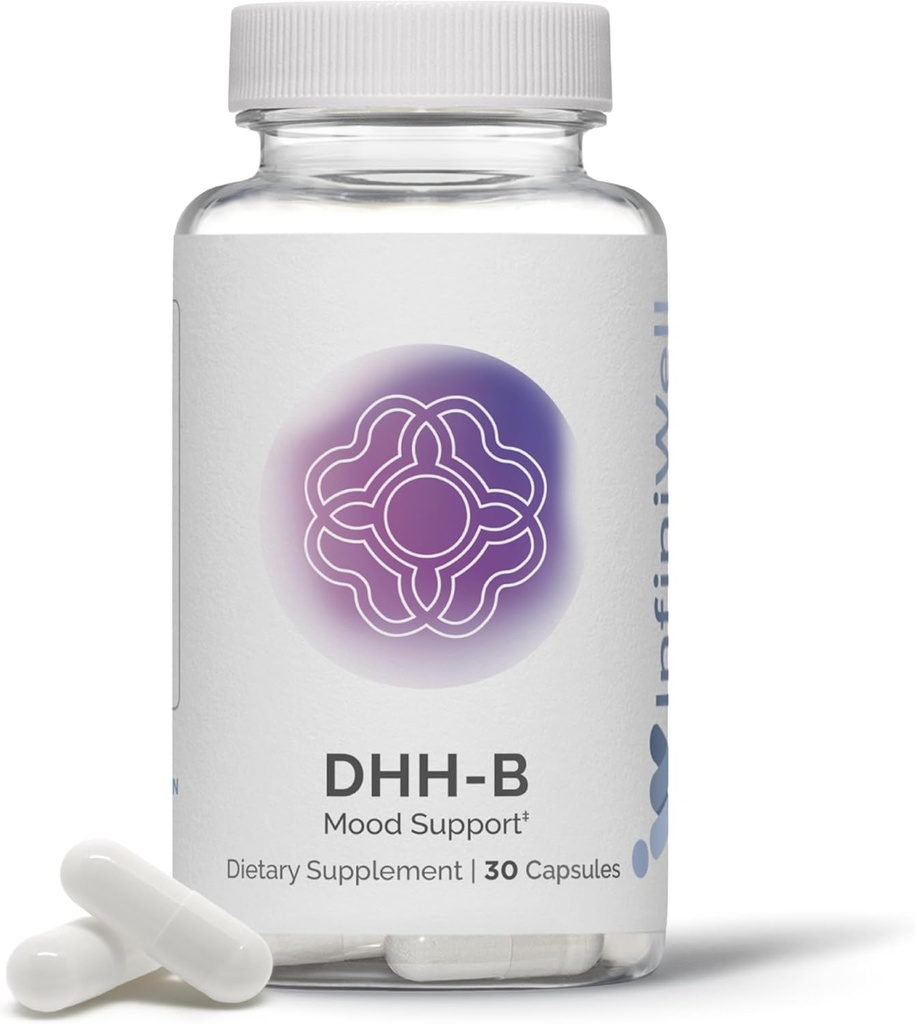 InfiniWell DH-B Mood サポート補足 - 20x 標準的なマグノリアの樹皮のエキスより強力な - リラックス、カルム、認知の明快さおよび健康なREMの睡眠周期を促進して下さい(30カプセル)