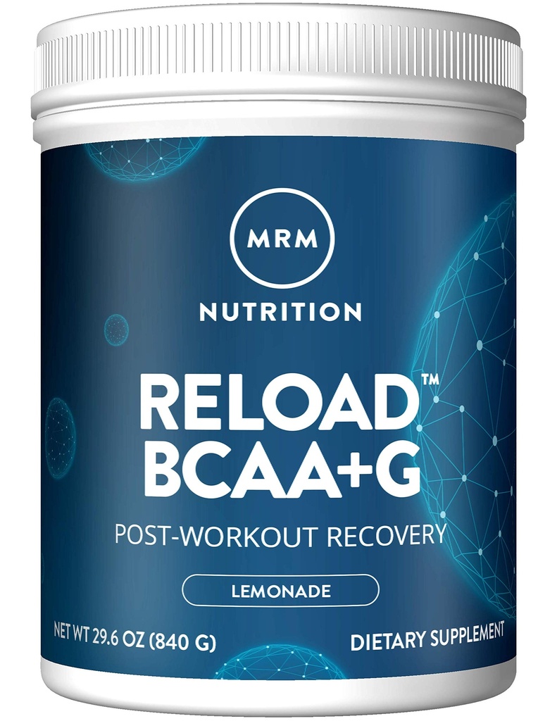 MRM BCAA + Gは、ポストワークアウトの回復 - レモン、840g - 容器ごとの60のサービング