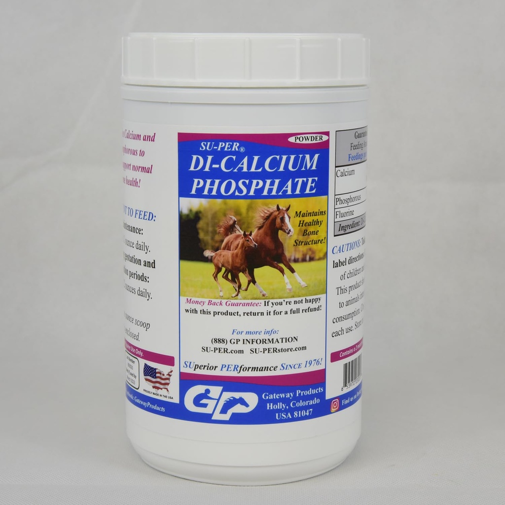 SU-PER Di-Calciumの隣酸塩の馬の鉱物-健康な骨の構造のためのカルシウム及びリン サポート- 4ポンド、2パック