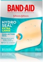 バンド エイドのブランドのハイドロ シールの傷の心配及びまめの救助のための付着力のHydrocolloidゲルの包帯、すべての目的の防水及びシャワーの証拠のまめパッド、生殖不能及び長続きがする、余分大きい、3つのct
