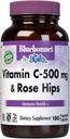 BlueBonnet ビタミン C 500 mg プラス Rosehips 野菜カプセル, 180 カウント