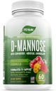 100%の純粋なD-Mannoseのカプセルはクランベリー、ハイビスカスおよびタンポジオンのエキスと1000のmgを、Urinaryのtractの健康およびぼうこうサポートのための速い代理の専門のUTIの防止方式をカプセルに入れます