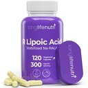 LongLifeNutriはRアルファリポ酸300mgを安定させました–細胞エネルギー及びメタボリック機能、120の菜食主義者のカプセル、4か月の供給、GMPは米国でなされる証明しました