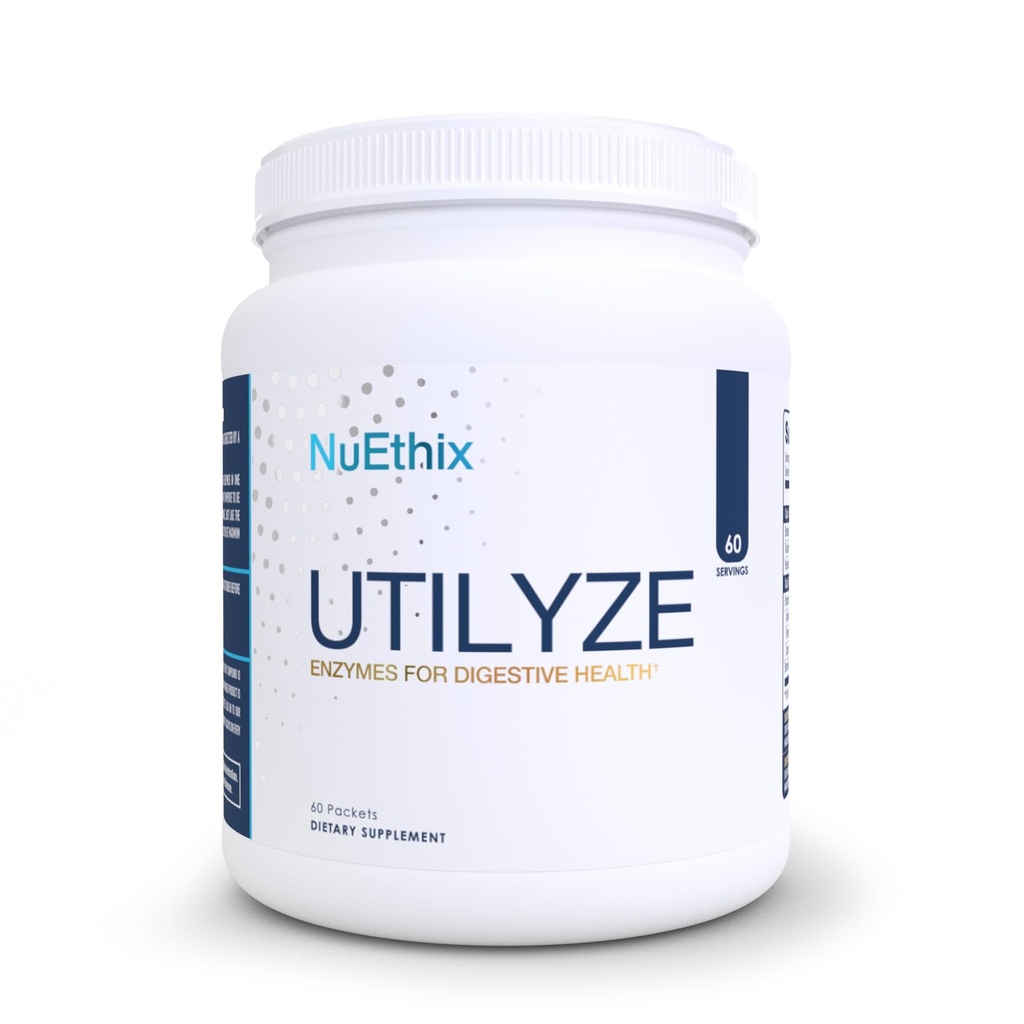 NuEthixの公式Utilyzeの酵素の消化のウェルネス、栄養吸収のための食事療法の補足、60旅行パケット