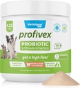 犬のためのVetnique Labs Profivex Probiotics すべての自然な犬の咀嚼及びDgestive健康のプロバイオティクスの補足のための粉はプロバイオティクス及びプレバイオティクスの5の緊張を補います(粉、4.25oz)