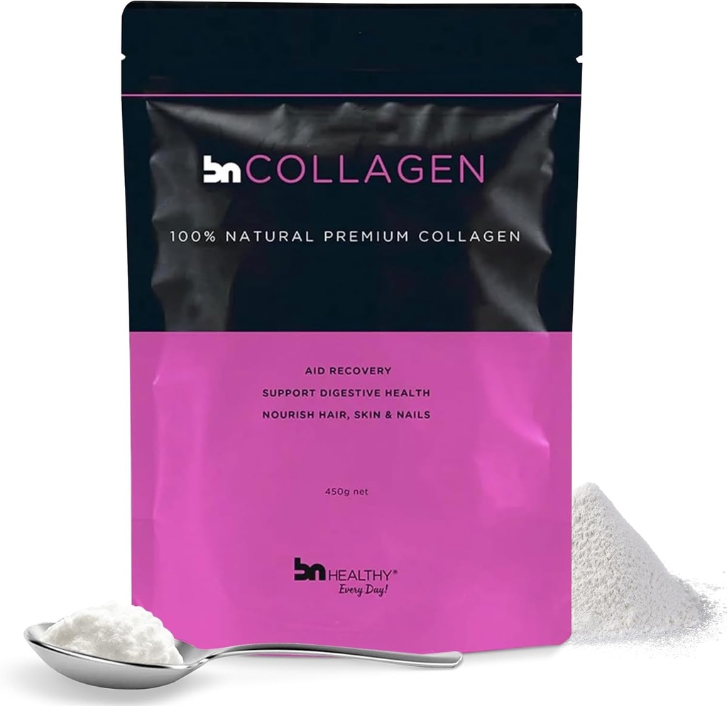 BNHealthy Collagen Peptides Powder for Hair, Skin, Nails and Joints - Premium Bovine Collagen - 100% Tasteless Formula with 13.5g Protein Per Serving