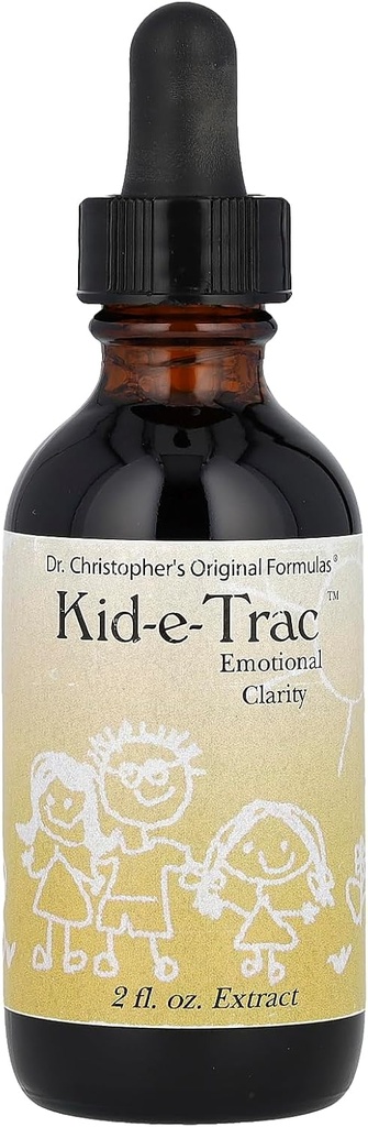 Christopherのオリジナルフォーミュラオーガニックキッド-e-Tracエキス液、アルコールフリーお子様のフォーミュラ、メンタル&エモーショナル・クラリティ、脳機能&カミング、2オンスをサポートします