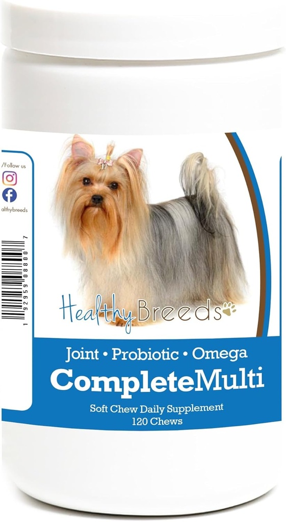 Healthy Breeds Yorkshire Terrier All in One Multivitamin Soft Chew 120 Count