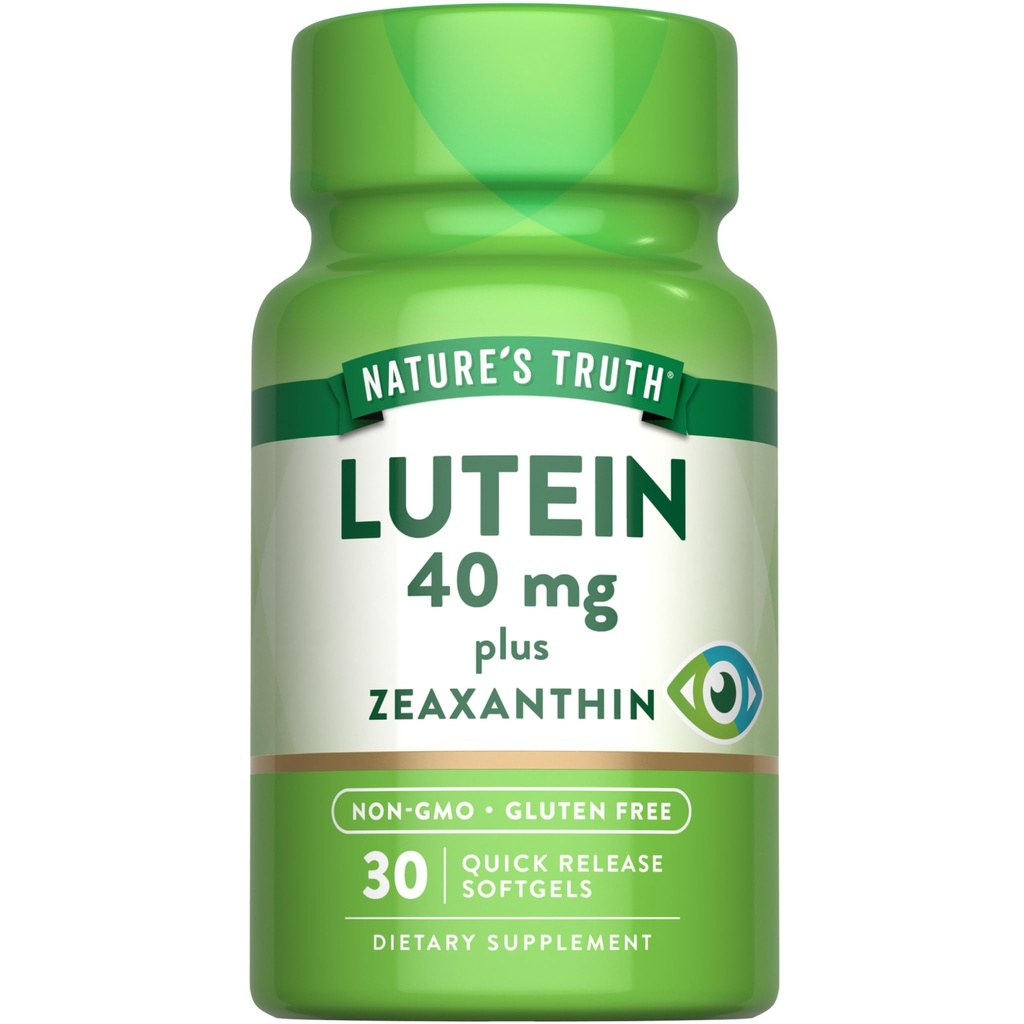 自然の真理ルテインとゼアキサンチンサプリメント | 40mg | 30 Softgels | 非GMO&グルテンフリー