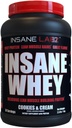 Insane Labz Insane Whey、100%の筋肉建物の乳蛋白質、BCAAのアミノ酸のプロフィール、固まりの利益、食事の取り替え(クッキー及びクリーム、30のサービング)