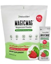 ナチュラルスリムマジック マグネシウム パケット 30 スティック パック マグネシウム クエン酸塩 パウダー – ストレス, 便秘, 筋肉, 心の健康, 睡眠サポート | ナチュラル イチゴ & ライム 風味のマグネシウム サプリメント