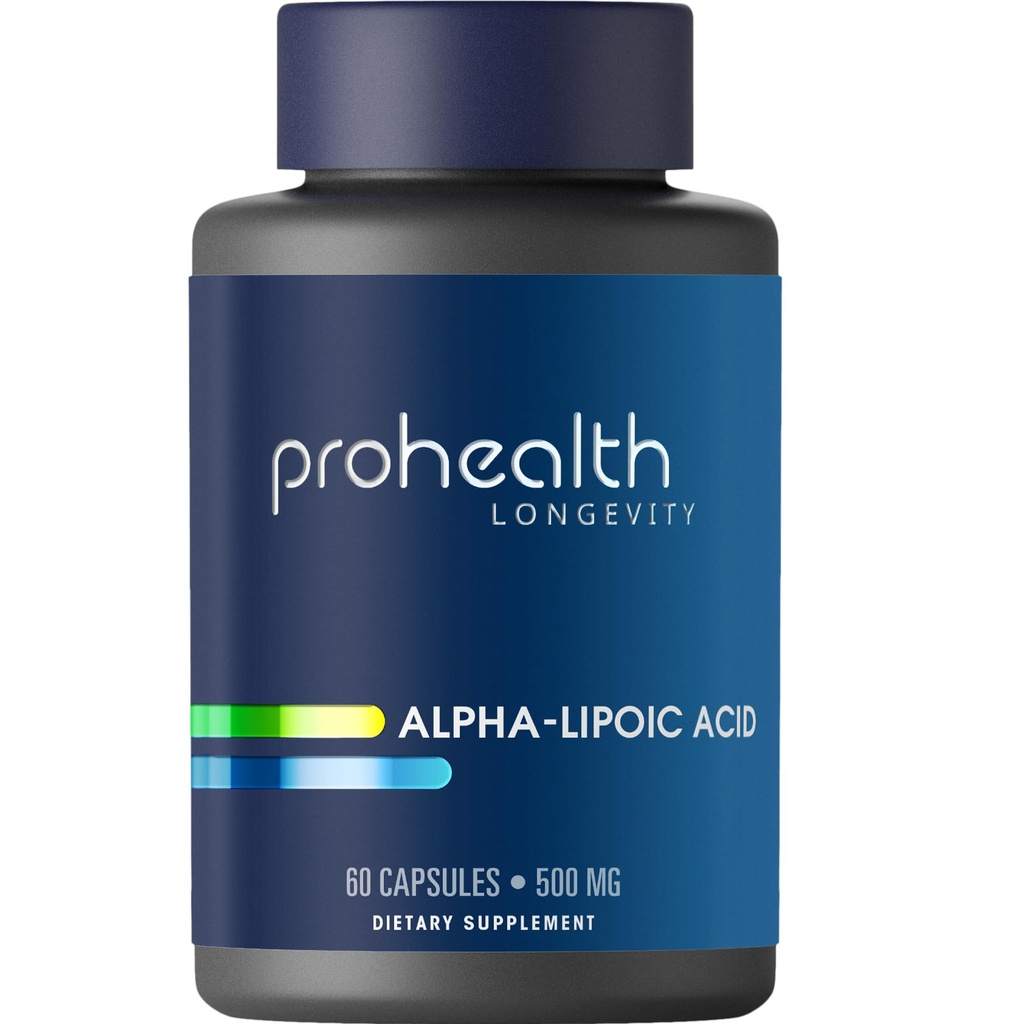 ProHealthアルファリポ酸の高い効力1000mgはメタボリズム、より若く見える皮および細胞エネルギーを促進します。 疲労と脳フォグを戦う。心臓、脳、肝臓の健康を保護します。 30 サービング.