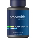 ProHealthアルファリポ酸の高い効力1000mgはメタボリズム、より若く見える皮および細胞エネルギーを促進します。 疲労と脳フォグを戦う。心臓、脳、肝臓の健康を保護します。 30 サービング.
