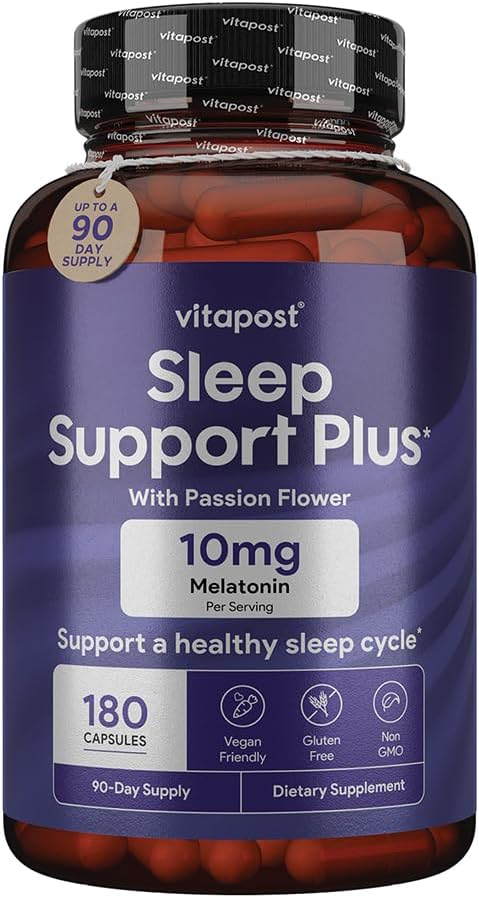 睡眠サポートプラスメラトニンと植物学は、ヘルシーな眠りサイクルをサポートし、カルム感とリラックス効果を発揮します。 180カプセル