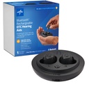 Medline Bluetooth 充電式 OTC 補聴器、内部-The-Ear、4 環境設定、防水性、調整可能なボリューム、適度な難聴、騒音低減、イヤホン補聴器