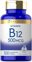 ビタミンB-12 500mcg | 300錠 | ベジタリアン・ノンGMO・グルテンフリー対応サプリメント