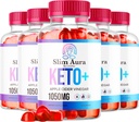 (5パック)スリムAura Keto ACVグミー - 公式スリムAura Keto Plus Apple Cider Vinegar 1050MGアドバンストフォーミュラGummys、オールナチュラルプレミアムフォーミュラ、Slimaura Gomitasのレビュー、5ヶ月間300ガミー