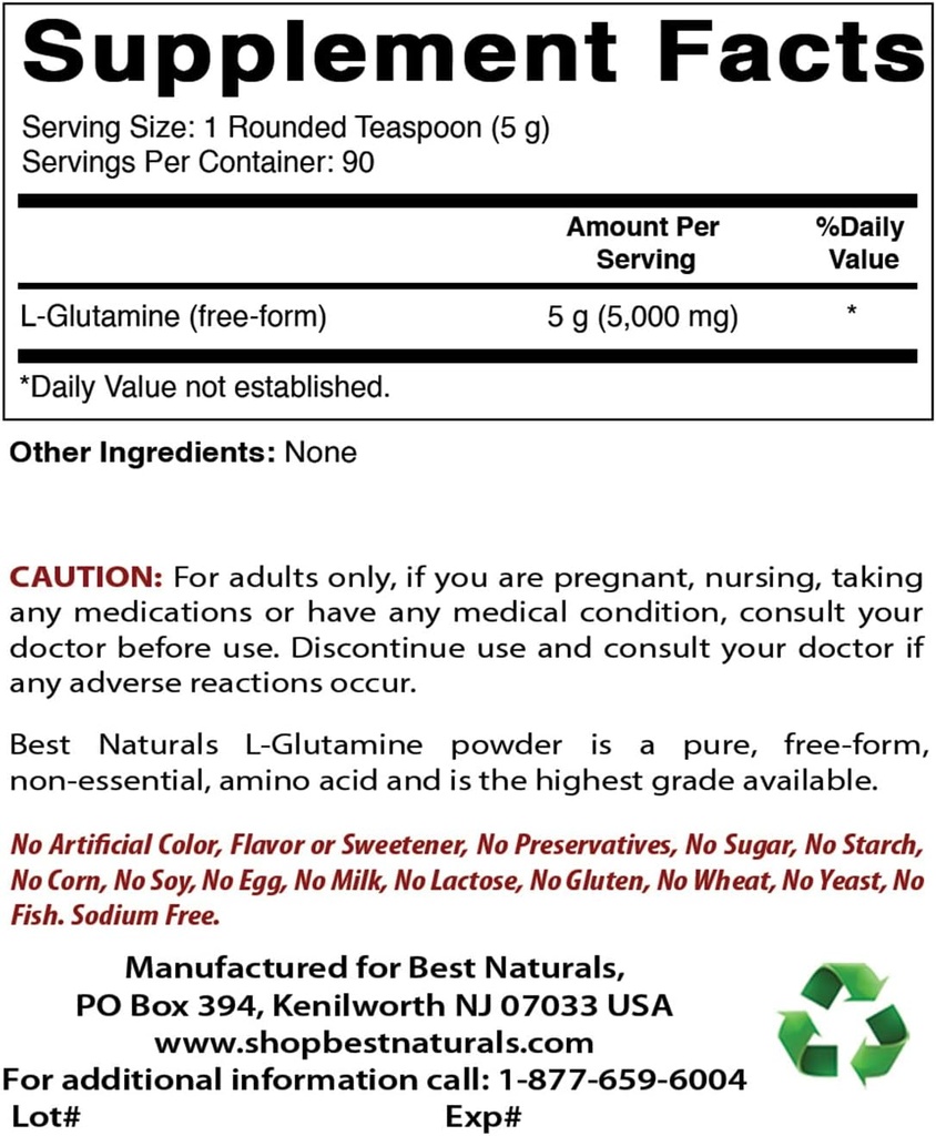 Lグルタミンの純粋な粉1 LB及びマグネシウムのGlycinate 425のmg